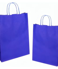 Shopper Florio Carta Jolly: 18 X 8 X 24 cm, blu, cf. da 25 pz.