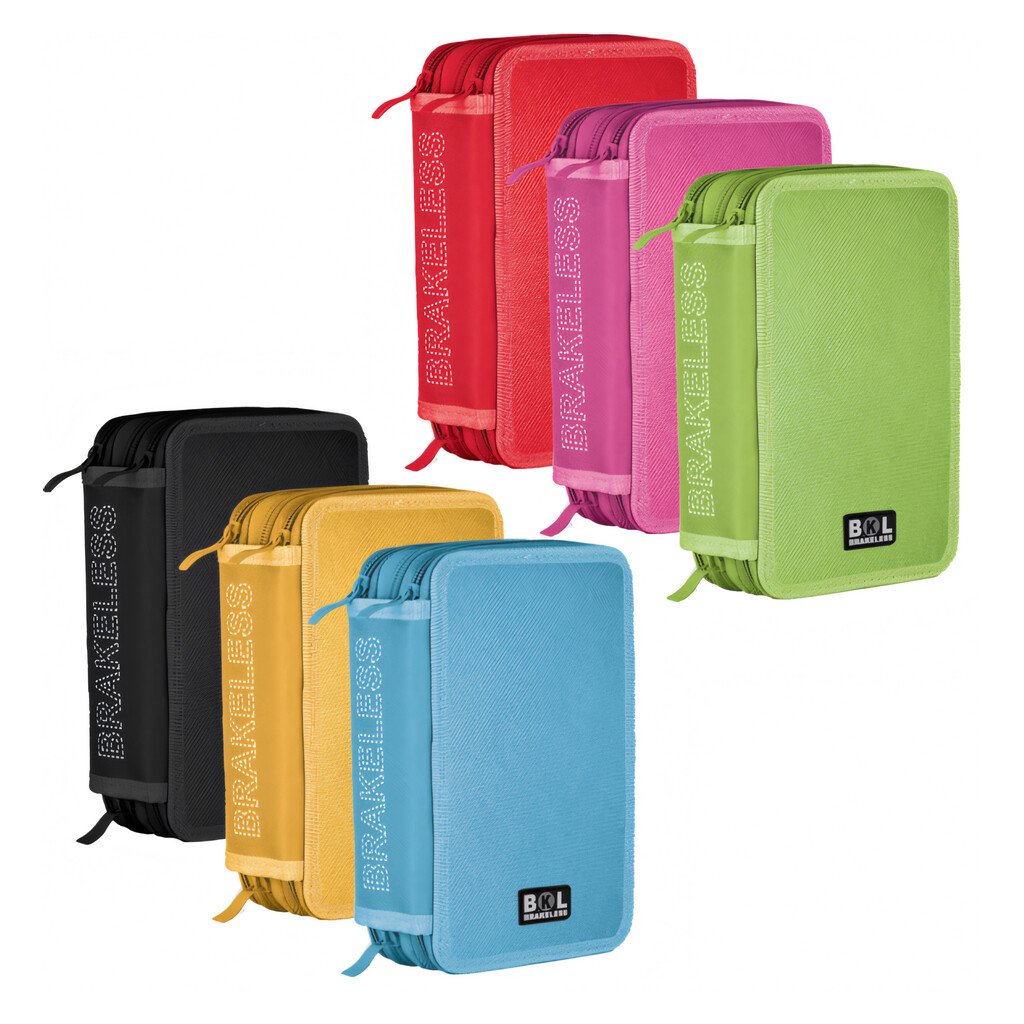 Astuccio 3 Zip Riplast BKL Colors: assortiti