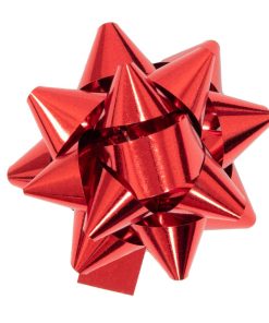 Alternative view of Coccarda Star Pennsylvania: Ø 13 mm, rosso, effetto metallizzato, 88 pz.