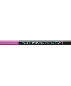 Pennarello Lyra Aqua Brush Duo: porpora, ast. app. da 10 u.