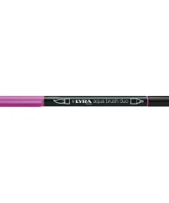 Pennarello Lyra Aqua Brush Duo: magenta scuro, ast. app. da 10 u.
