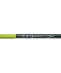 Pennarello Lyra Aqua Brush Duo: stil de grain giallo, ast. app. da 10 u.