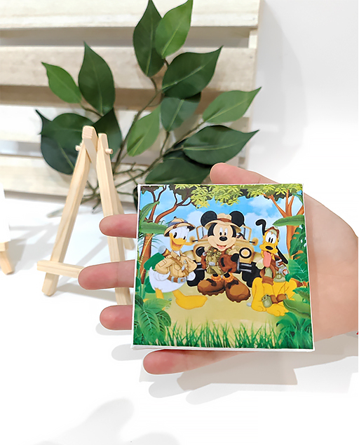 TOPOLINO SAVANA SU TELA (PERSONALIZZABILE) - immagine 3