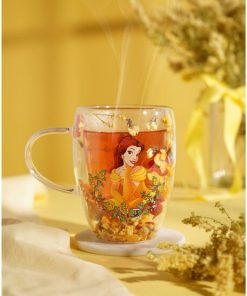 Tazza Mug Disney Princess “Belle” con Fiori Essiccati