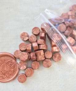 Alternative view of Perline Ceralacca Bronzo Chiaro Per Chiusura Partecipazioni Con Timbro