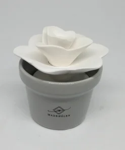 Piantina Porcellana Fiore h 6 cm con scatola bomboniera matrimonio