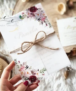 Alternative view of Partecipazioni matrimonio carta trasparente