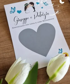 partecipazione gratta e scopri farfalle blu